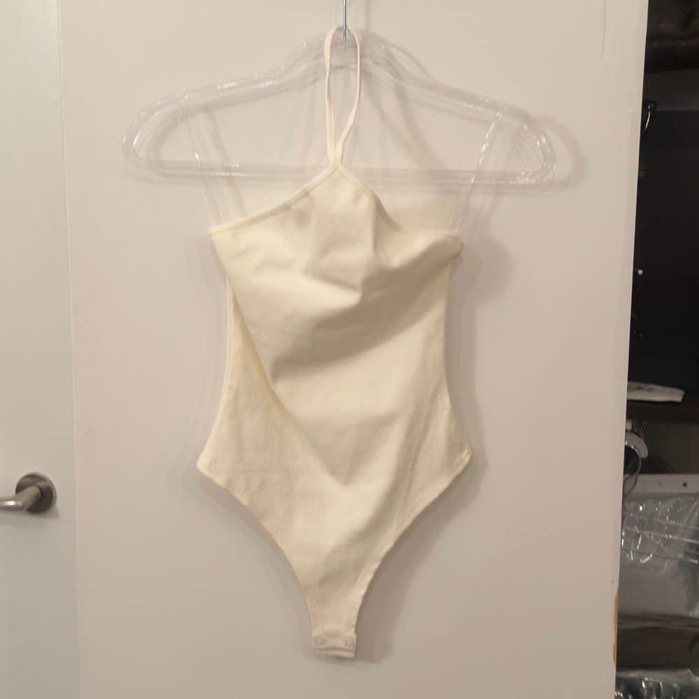 Meshki Arden Halter Neck Ribbed Bodysuit